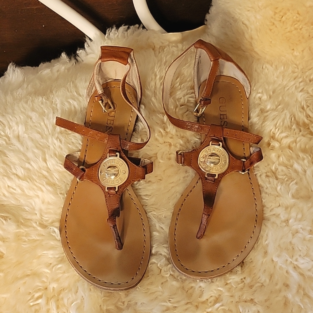 Guess leather gladiator sandals
